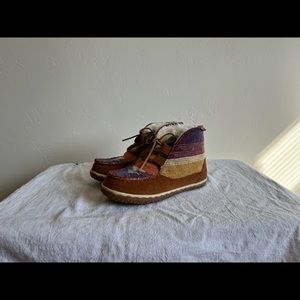 Woman’s Multi Color Minnetonka Ankle Booties